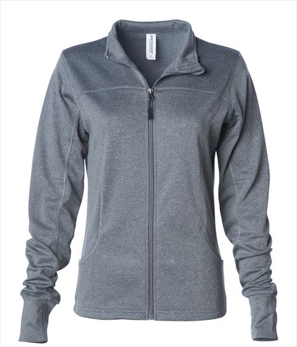 independent trading Womens Poly-tech zip track jacket