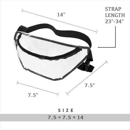 nissun cap Clear waist pouch