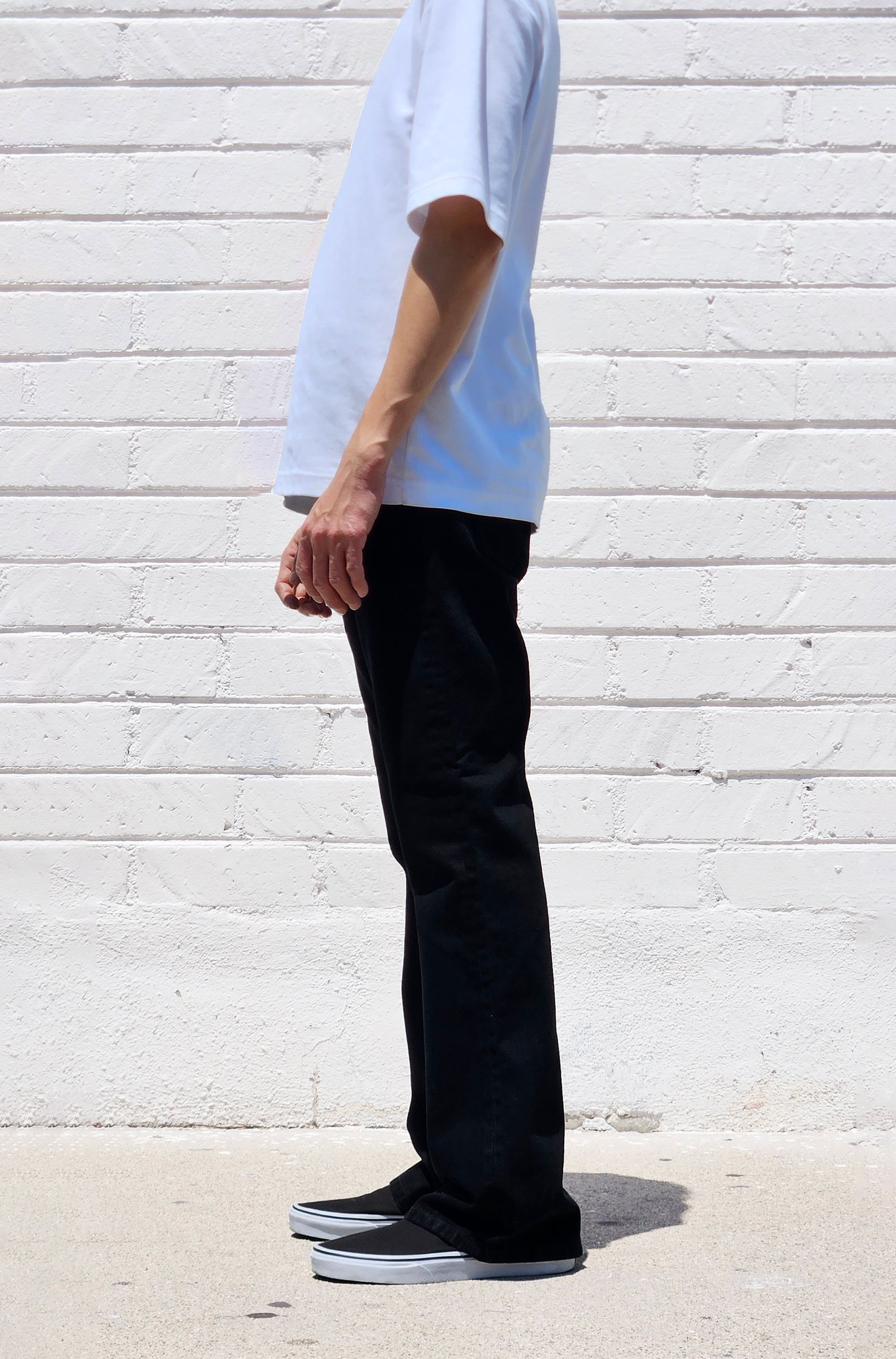 neo blue Flared Baggy - Black -