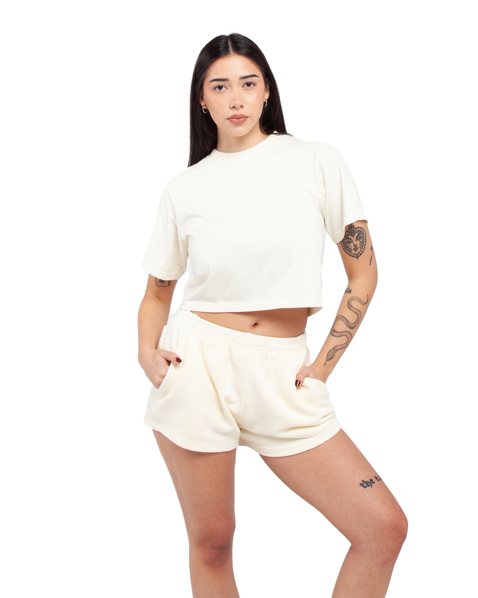 shaka wear WOMEN GARMENT DYE FLEECE SHORTS