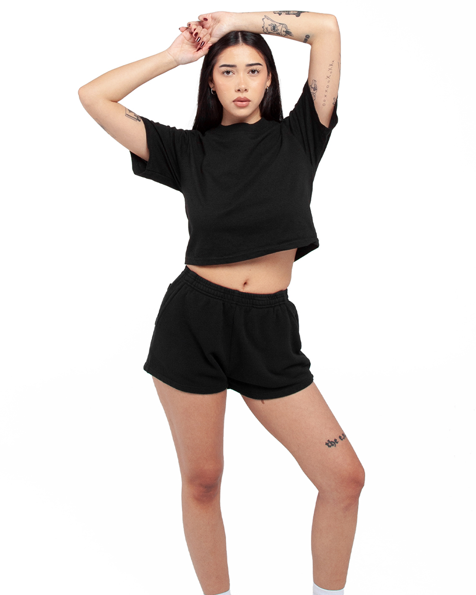 shaka wear WOMEN GARMENT DYE FLEECE SHORTS