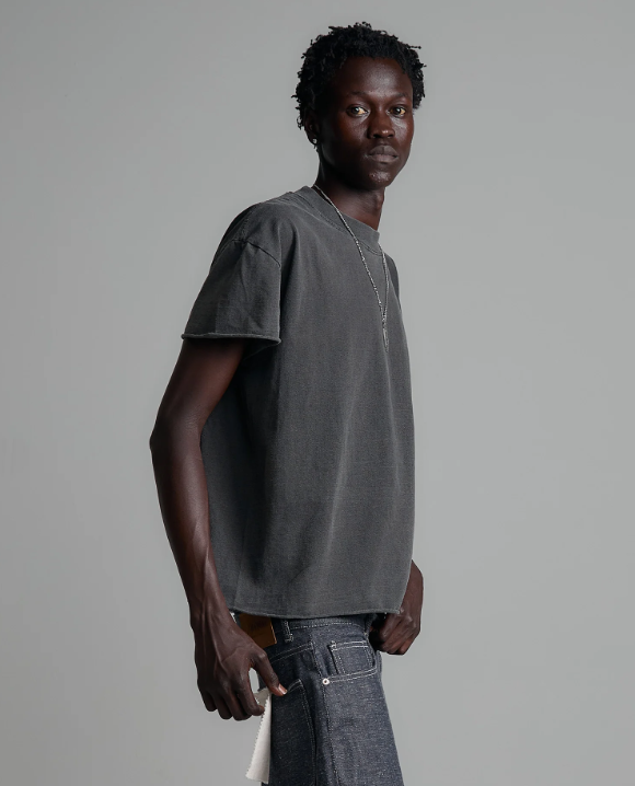 shaka wear 7.5oz Max Heavyweight Garment Dye Raw Hem Tee