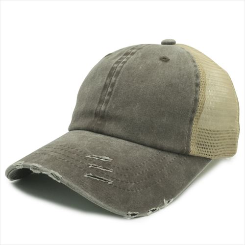 nissi cap Pigment Dye with Polyester Mesh Distressed Cap