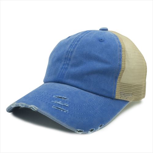 nissi cap Pigment Dye with Polyester Mesh Distressed Cap