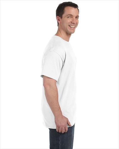 hanes Mens 6 oz. Tagless Pocket T-Shirt