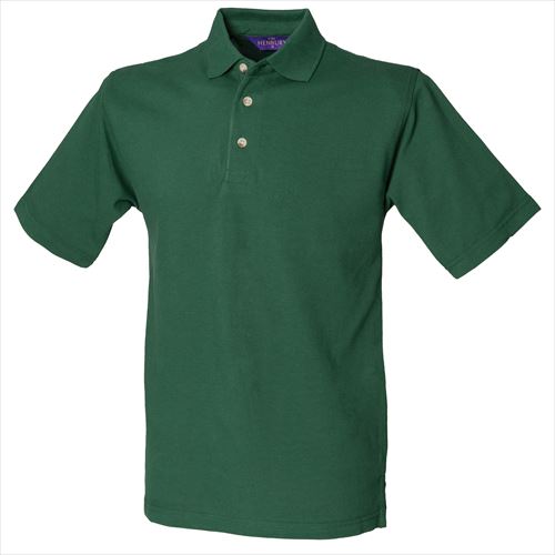 henbury Classic cotton pique polo withstand-up collar