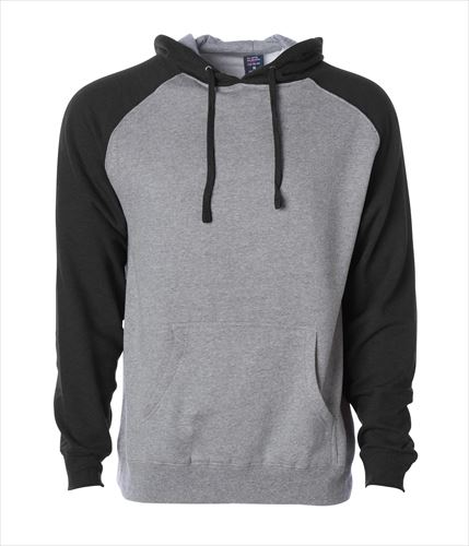 independent trading Mens 2-tone raglanpullover hood