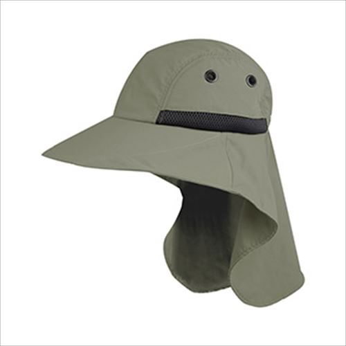 mega cap Juniper Mens Nylon Wide Brim Flap Cap