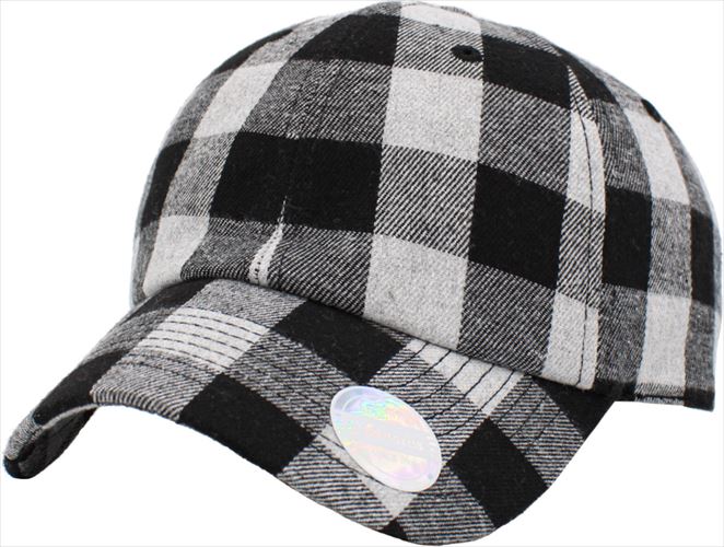 kb ethos PLAID BASEBALL CAP