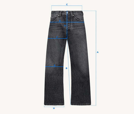 watc studio Faded Mid Loose Fit Jeans