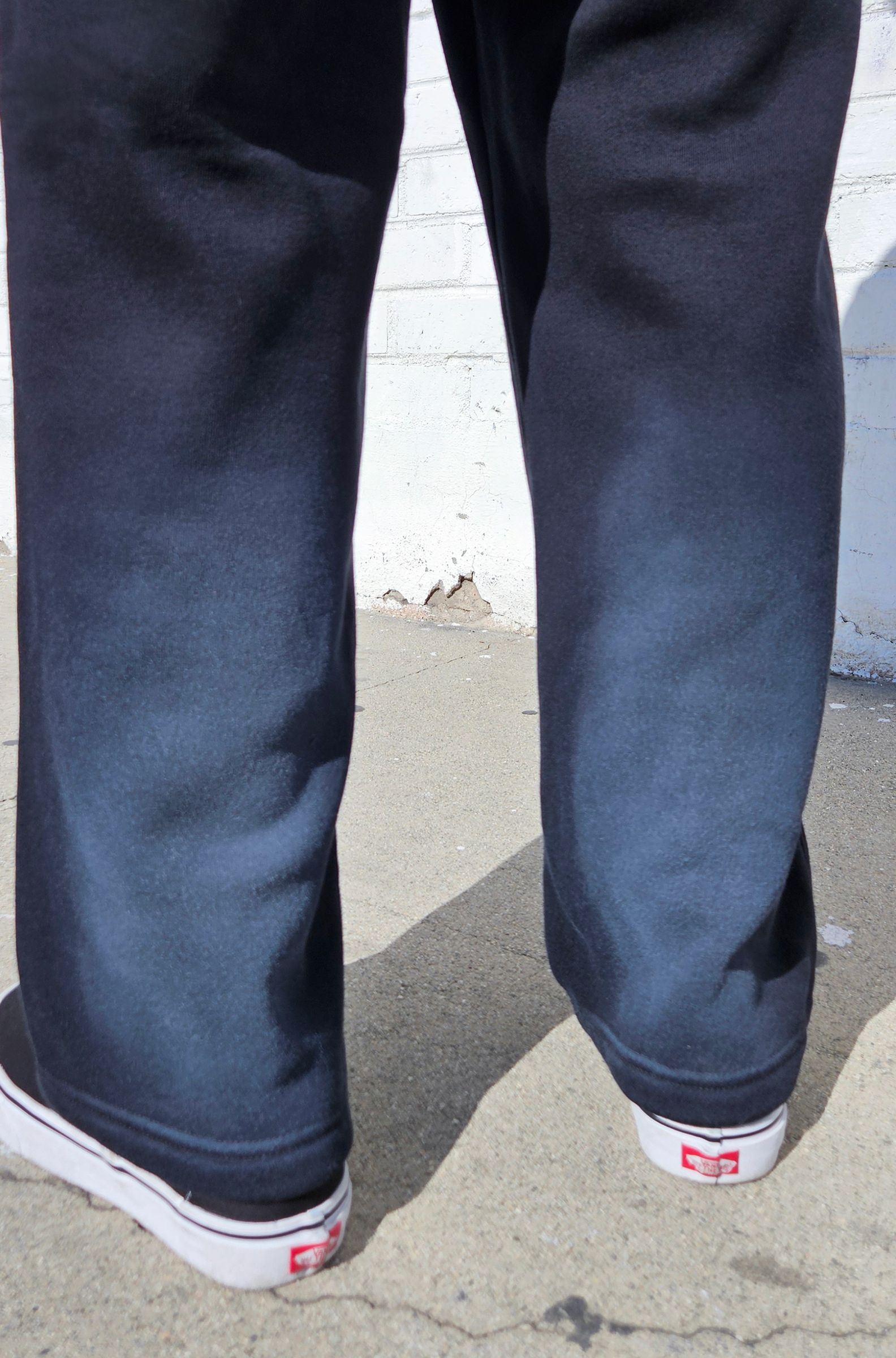 neo blue FADED BLACK BAGGY SWEAT PANT