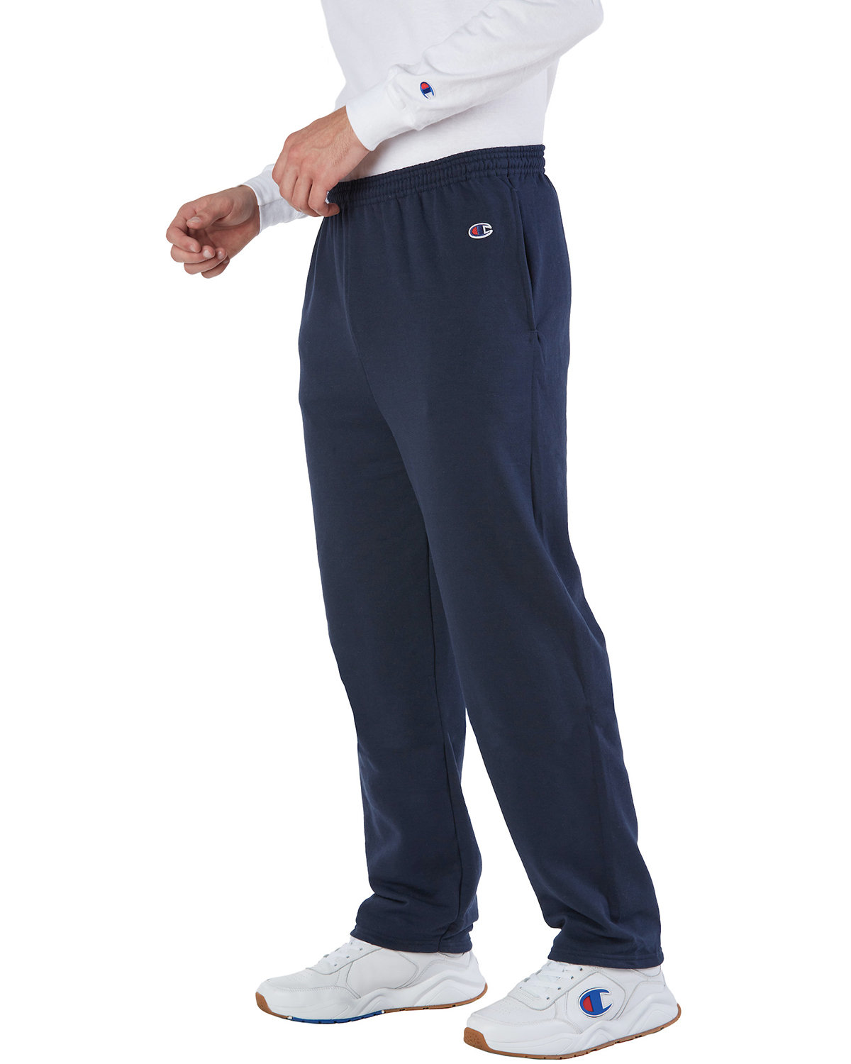 champion Adult 9 oz. Double Dry Eco Open-Bottom Fleece Pant with Pockets