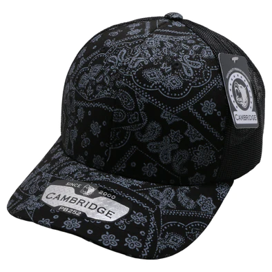 pitbull CAMBRIDGE PAISLEY MESH TRUCKER HAT