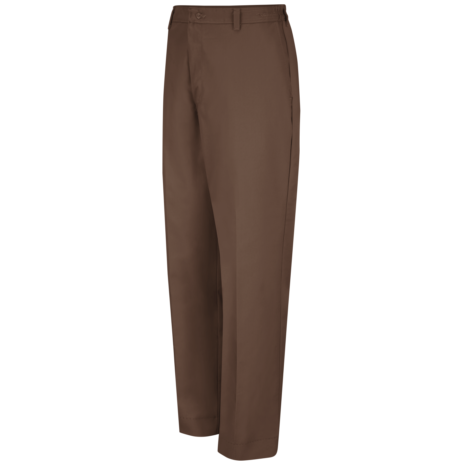 red kap MENS BROWN PANT W/SIDE ELASTIC