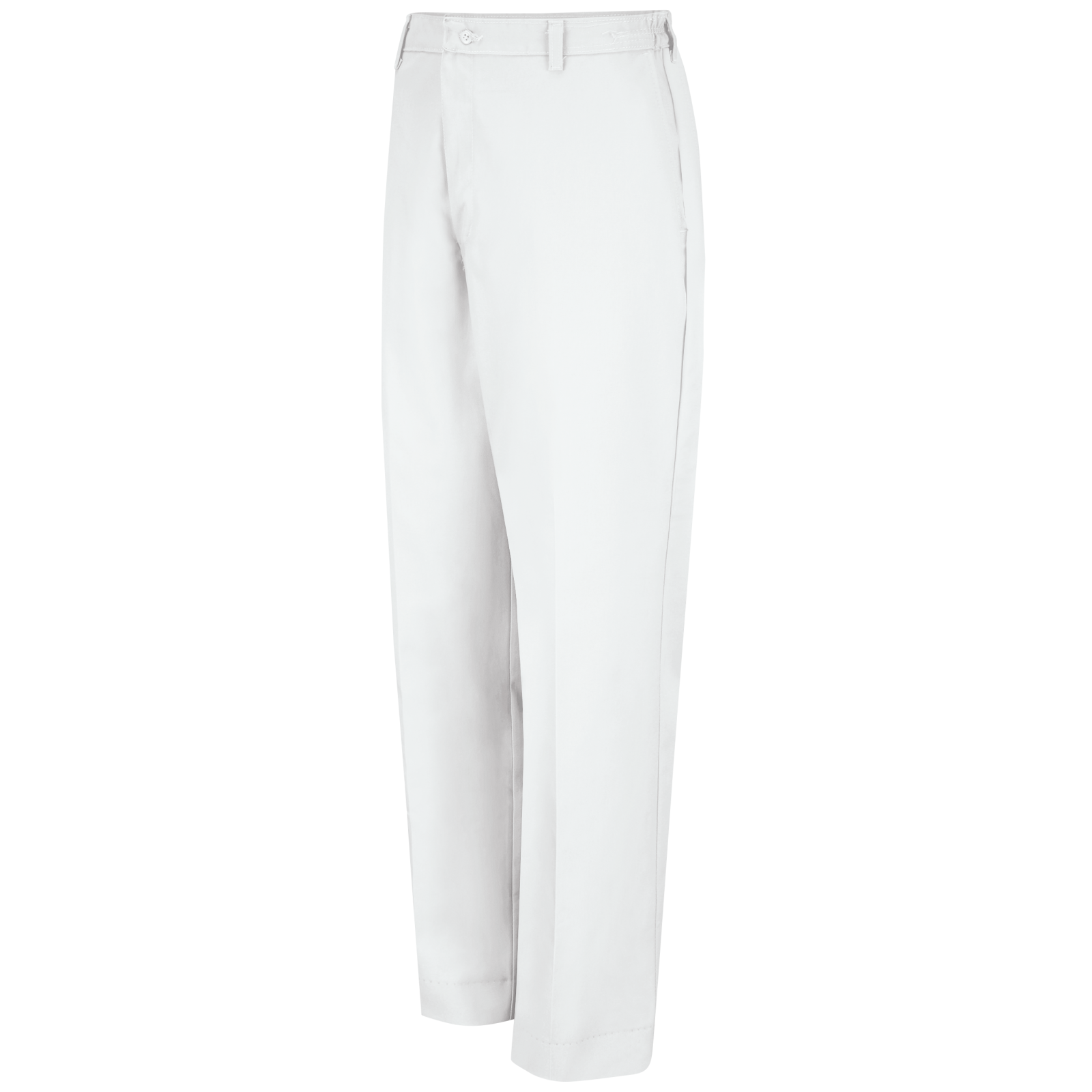 red kap MENS WHITE PANT W/SIDE ELASTIC