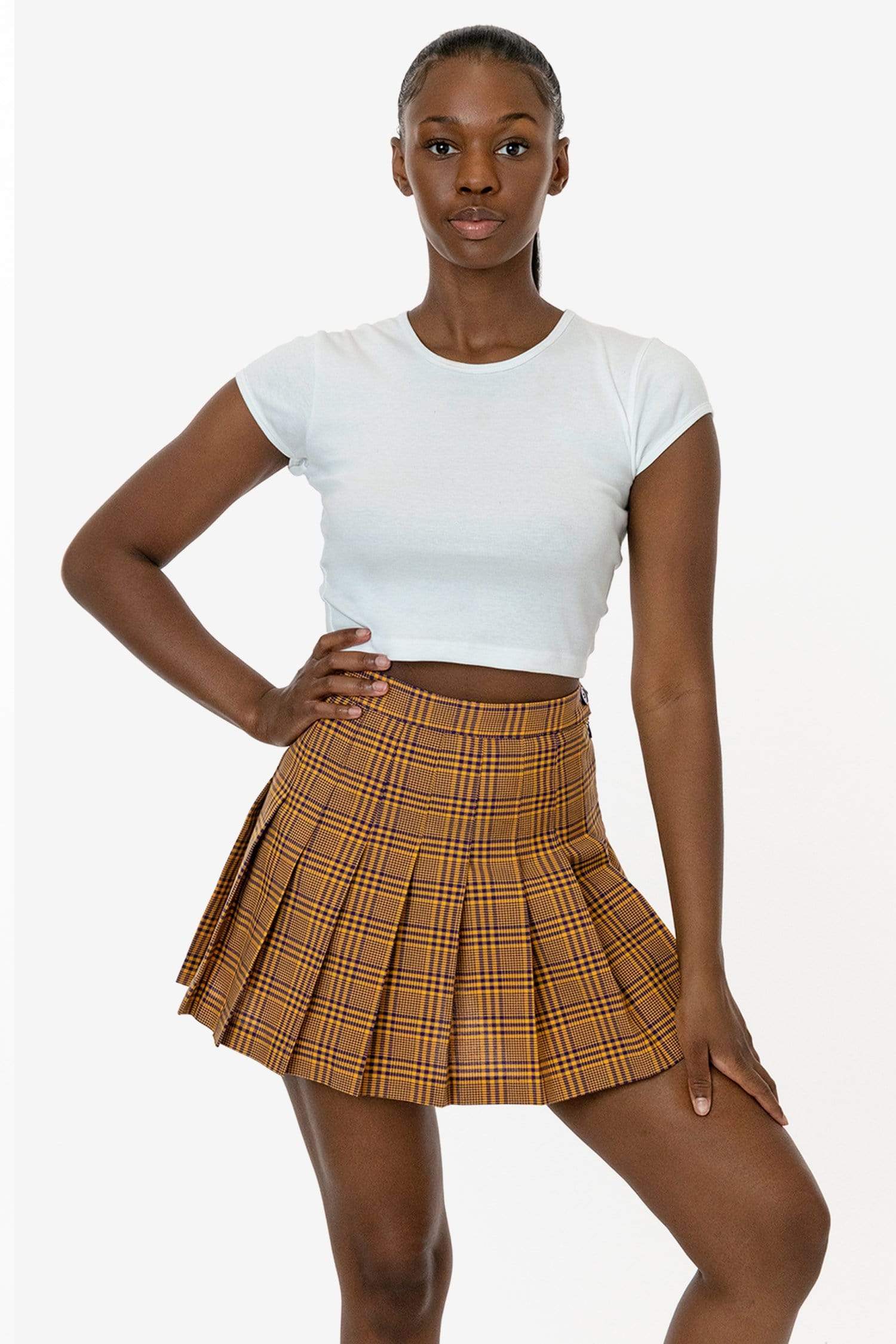 los angeles apparel Plaid Tennis Skirt
