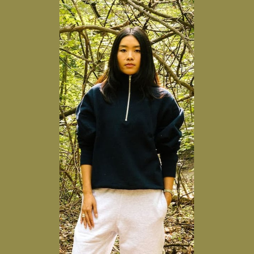 house of blanks 4007 RELAXED FIT FLEECE QUARTER ZIP