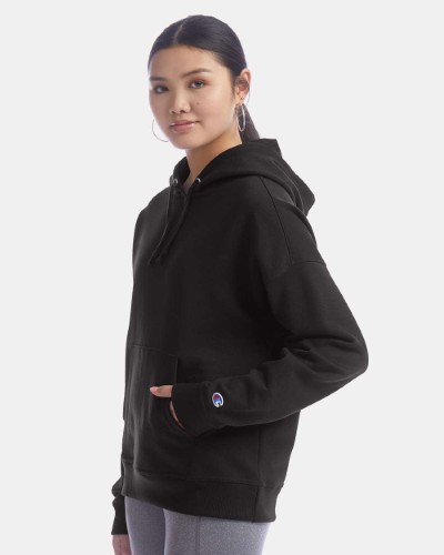 champion Womens Powerblend Hooded Sweatshirt