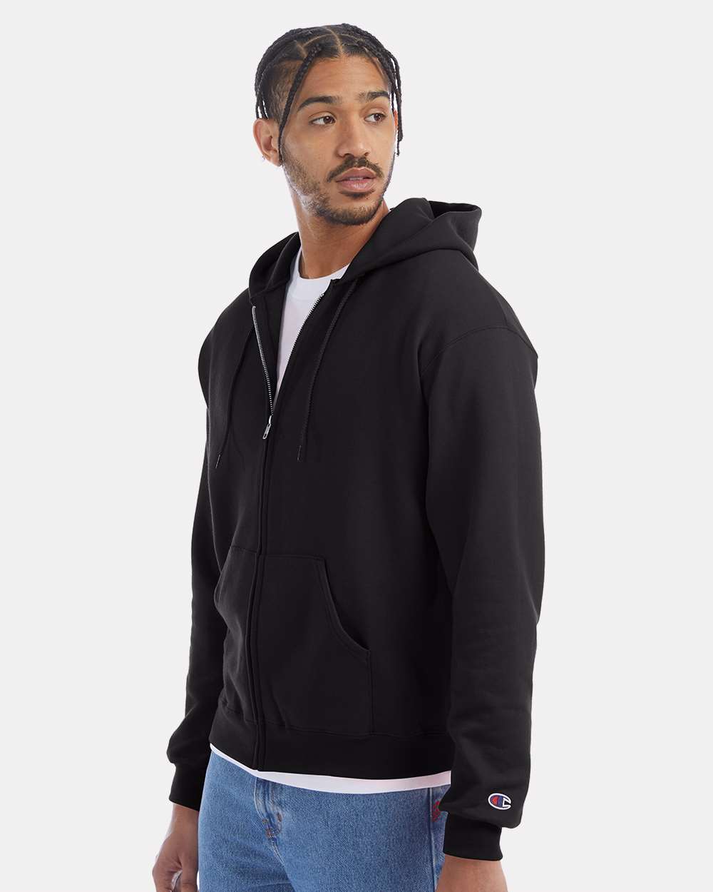 champion Adult 9 oz. Double Dry Eco Full-Zip Hood