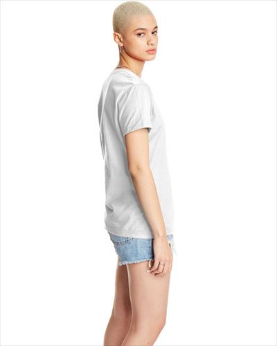 hanes Ladies 4.5 oz. 100% Ringspun Cotton nano-T T-Shirt
