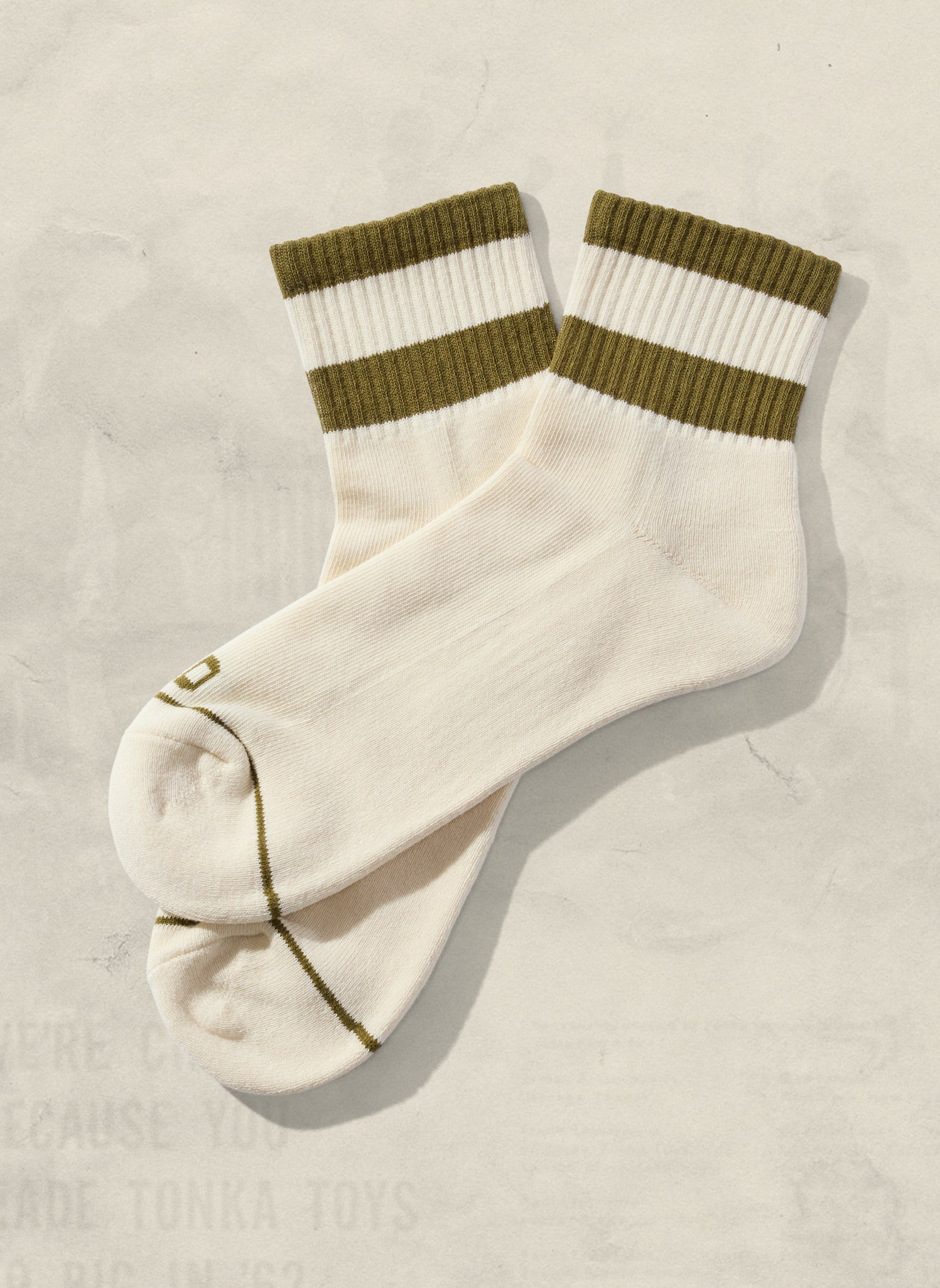 weld mfg Striped Quarter Socks