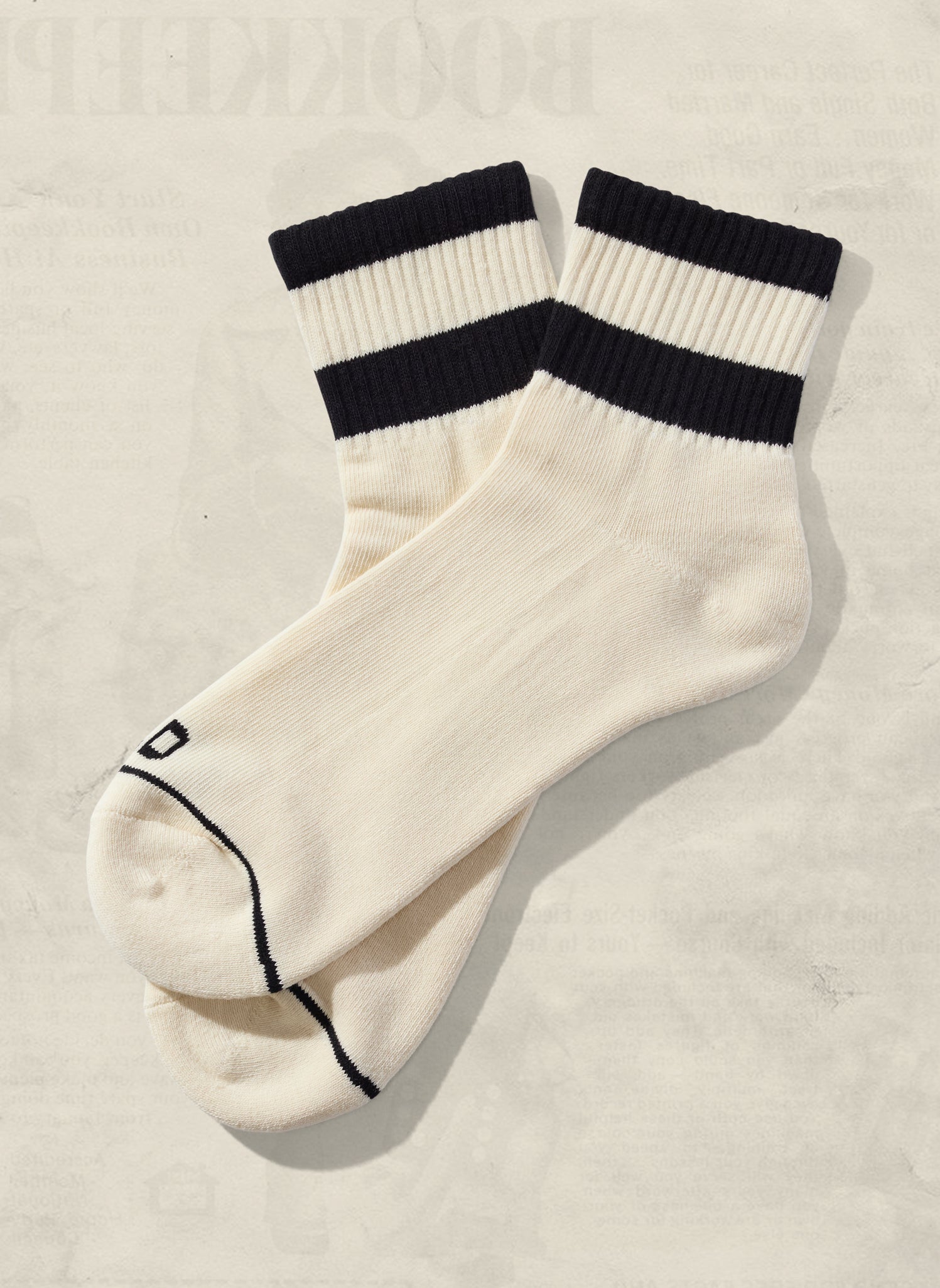 weld mfg Striped Quarter Socks