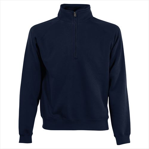 fruit of the loom-uk Classic 80/20 zipneck sweatshirt