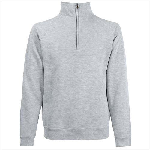 fruit of the loom-uk Classic 80/20 zipneck sweatshirt