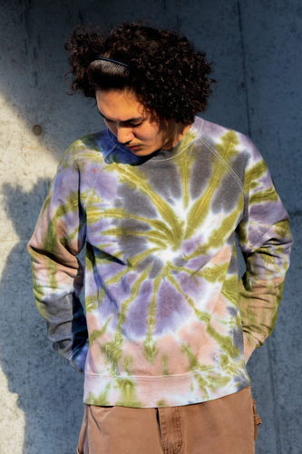 【受注生産】YUKI DYE fruit of the loom-uk Classic 80/20 raglan sweatshirt