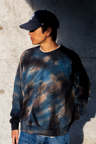 【受注生産】YUKI DYE fruit of the loom-uk Classic 80/20 raglan sweatshirt