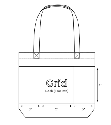 blanks made Grid Tote