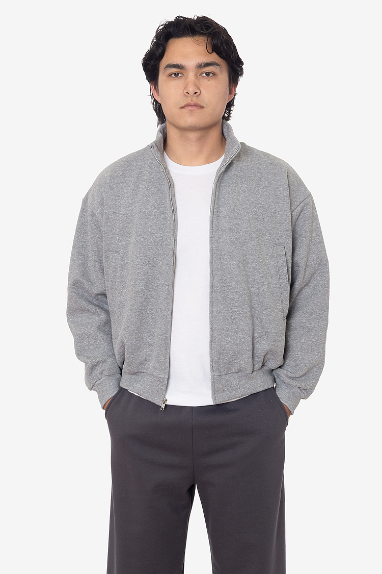 los angeles apparel Track Fleece Zip Up Jacket
