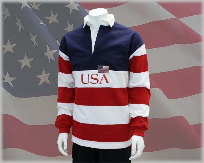 columbia knit Mns USA Flag Shirt