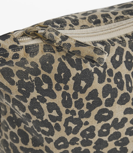 westford mill Leopard print canvas accessory bag