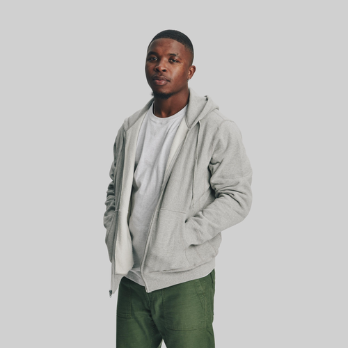 house of blanks 5002 ZIP HOODED SWEATSHIRT