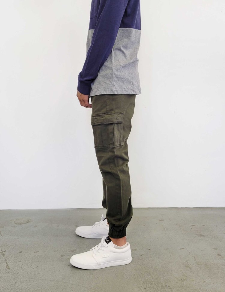 neo blue Cargo Jogger Pants