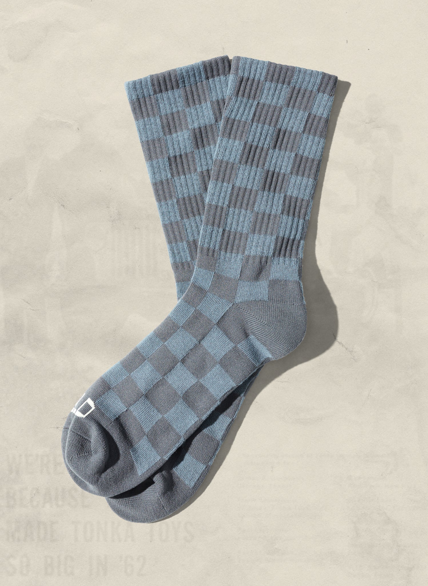 weld mfg Tonal Checkerboard Socks