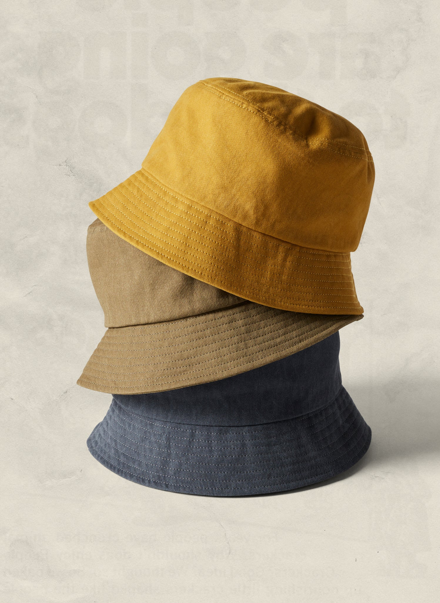 weld mfg VINTAGE WASHED BUCKET HAT