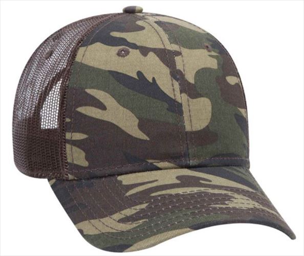 otto CAMO 6 Panel Low Profile Mesh BackTrucker Hat VIAOS(Viatransports ...