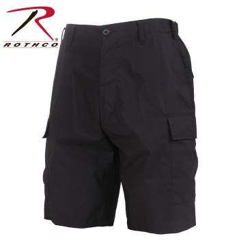 Rothco Black Lightweight Tactical B.D.U. Shorts VIAOS(Viatransports ...